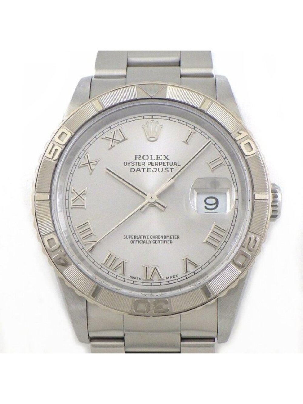 Rolex Watch Datejust Thunderbird Date Gray Dial Roman Index SS Automatic
